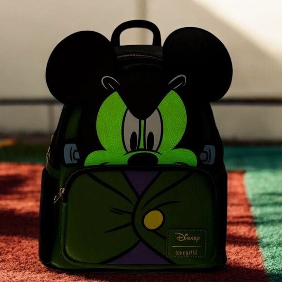 NWT DISNEY MICKEY MOUSE FRANKENSTEIN MICKEY COSPLAY MINI-BACKPACK - Picture 1 of 10